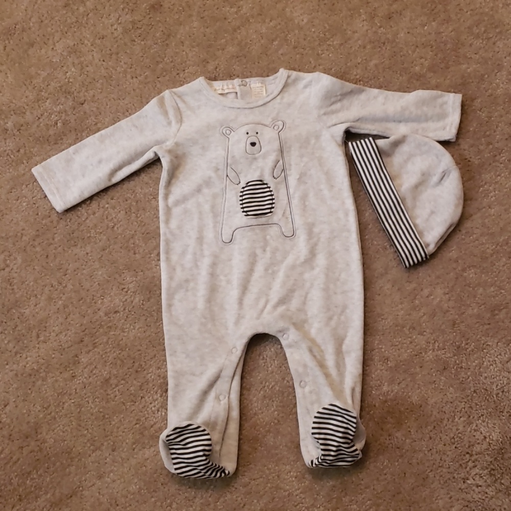 NWOT First Impressions Misty Grey One Piece